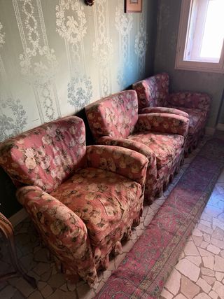3 Poltrone Vintage Imbottite - Comodissime!