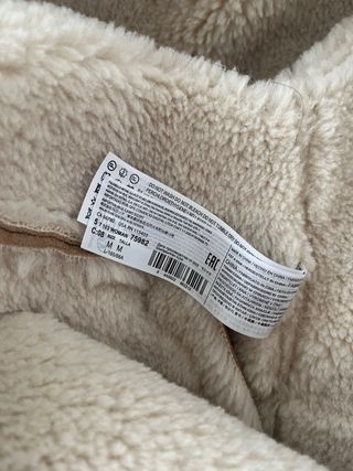 Chaqueta efecto ante forro pelo Talla M