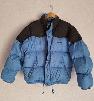 Chaqueta de plumas ROX azul y negra
