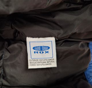 Chaqueta de plumas ROX azul y negra