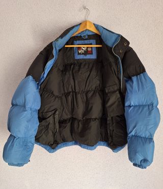 Chaqueta de plumas ROX azul y negra