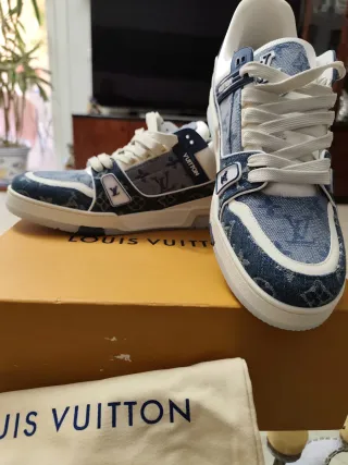 Zapatillas Louis Vuitton Trainer Sneaker en azul