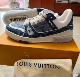 Zapatillas Louis Vuitton Trainer Sneaker en azul