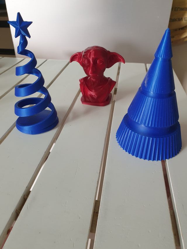 Lote 6: 6 Figuras 3D Navidad