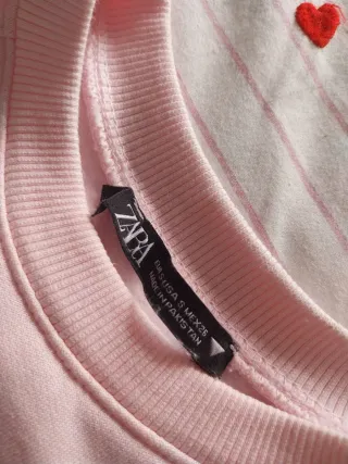 Conjunto chándal Zara rosa bebé