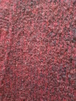 Cardigan bordeaux con lurex