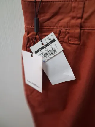 Pantalón largo marrón/naranja