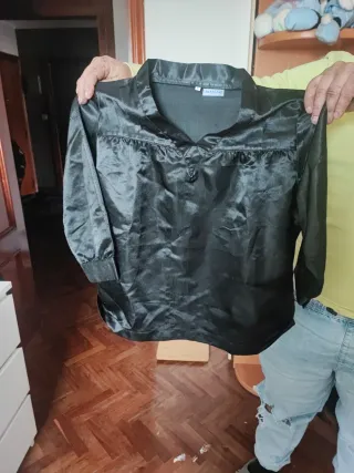 Casaca negra de olentxero talla 8