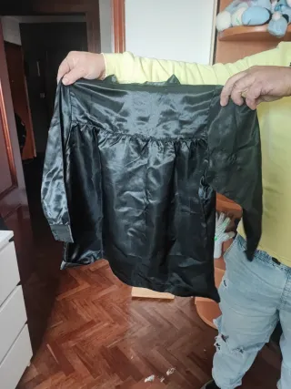 Casaca negra de olentxero talla 8