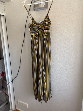 Mono largo rayas amarillo y negro