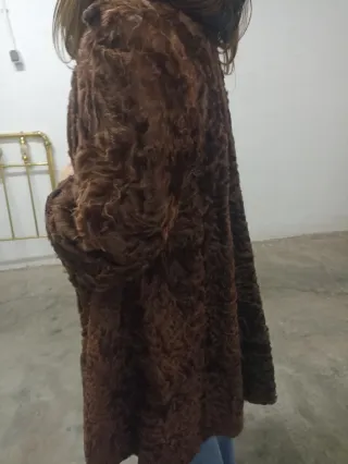 Abrigo piel astracan t l