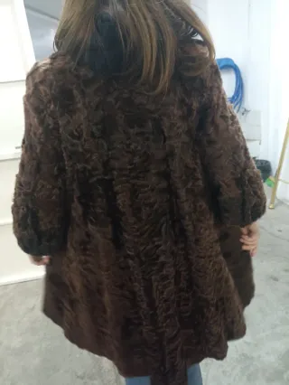 Abrigo piel astracan t l