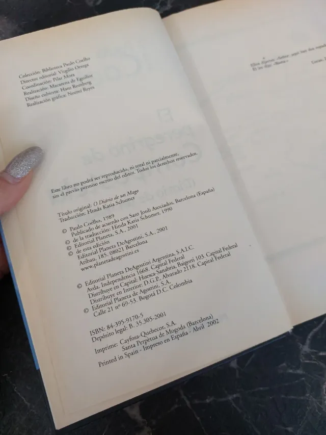 Libro El Peregrino de Compostela Paulo Coelho.