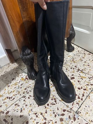 Stivali Nero Giardini Pelle Neri Tg 37