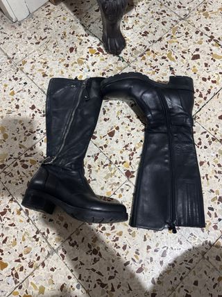 Stivali Nero Giardini Pelle Neri Tg 37