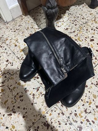 Stivali Nero Giardini Pelle Neri Tg 37