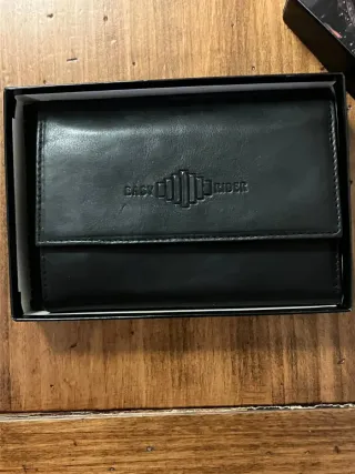 Cartera de piel Easy Rider negra