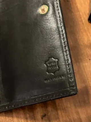 Cartera de piel Easy Rider negra