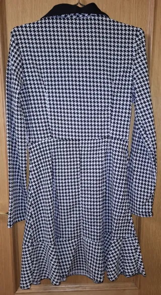 Vestido estampado pata de gallo