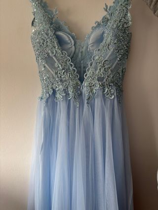 Vestido tul bordado novia/15 años