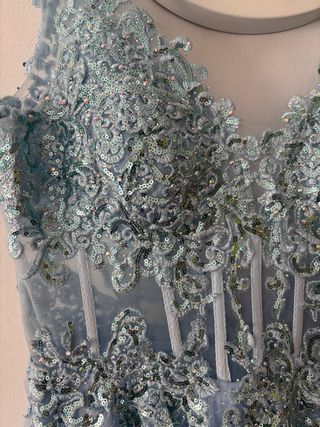 Vestido tul bordado novia/15 años