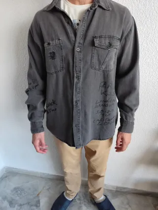 Camisa Desigual Gris Talla M