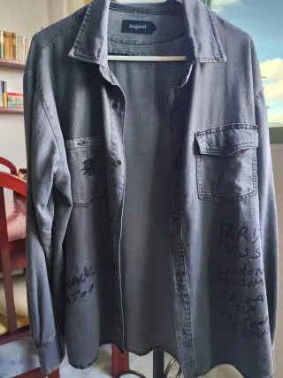 Camisa Desigual Gris Talla M