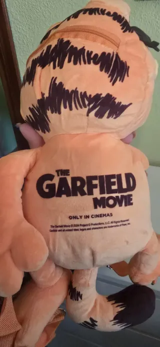 Mochila Garfield Naranja y Negra