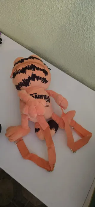 Mochila Garfield Naranja y Negra