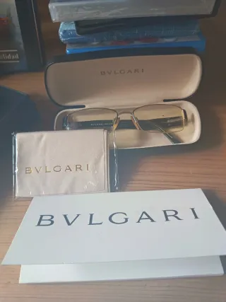 Gafas de vista Bvlgari doradas