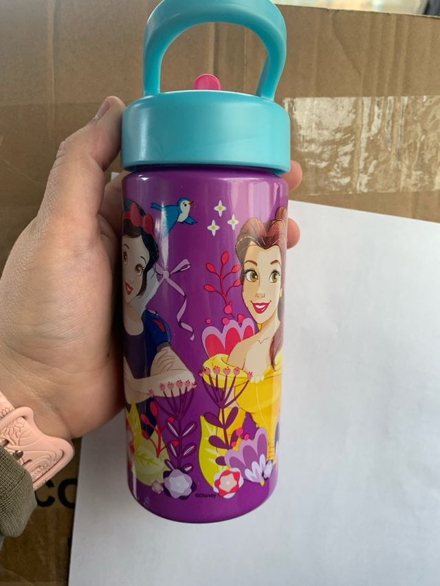 Garrafa de Água Reutilizável Princesas Disney