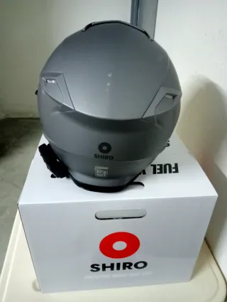 Casco Shiro + intercomunicador.