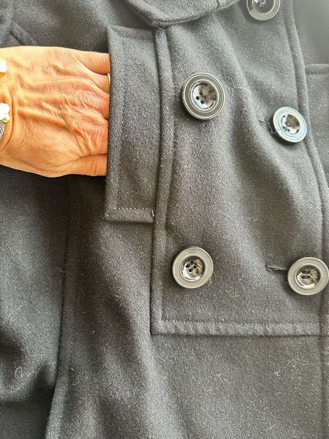 Chaqueta Zara Negra Paño Talla M