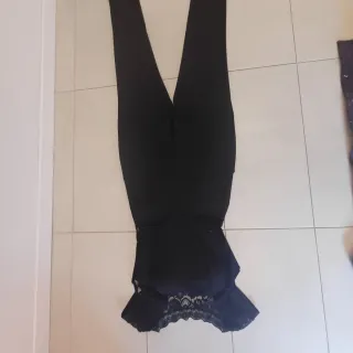 Mono de vestir negro mujer