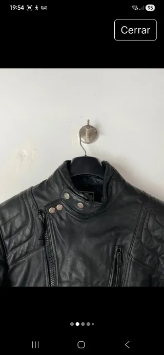 Chaqueta Biker Negra