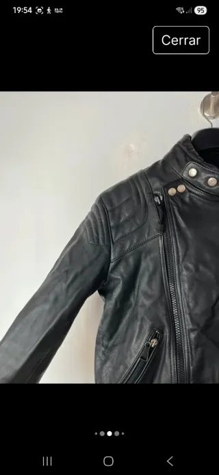 Chaqueta Biker Negra