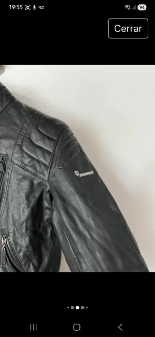 Chaqueta Biker Negra