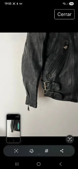 Chaqueta Biker Negra