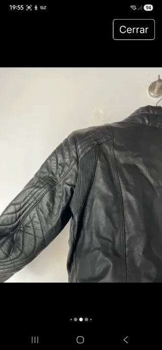 Chaqueta Biker Negra