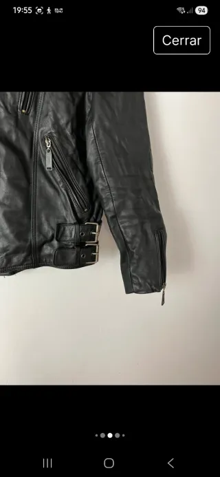 Chaqueta Biker Negra