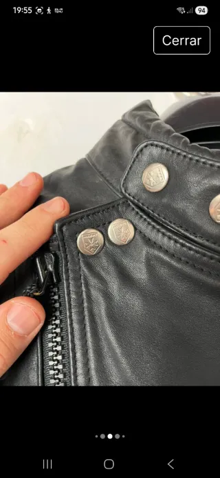 Chaqueta Biker Negra