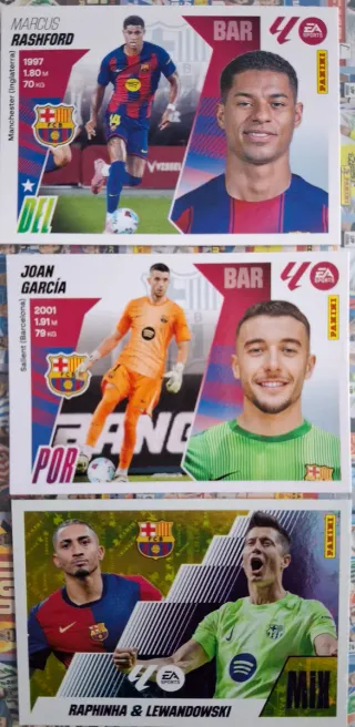 Lote cromos Panini Liga Este 2025/26 FC Barcelona