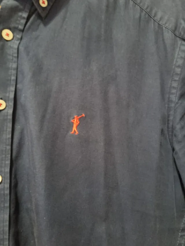 Camisa Oxford Polo Club Azul Marino Talla L