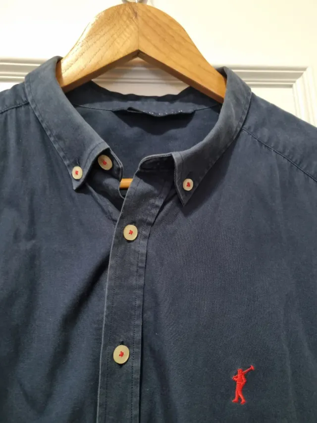 Camisa Oxford Polo Club Azul Marino Talla L