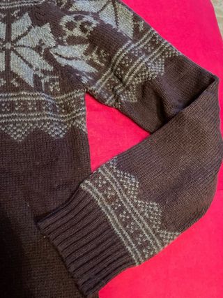 Maglione Pull&Bear Natale Teschio L montagna neve