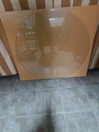 Cristallo rotondo per tavolo