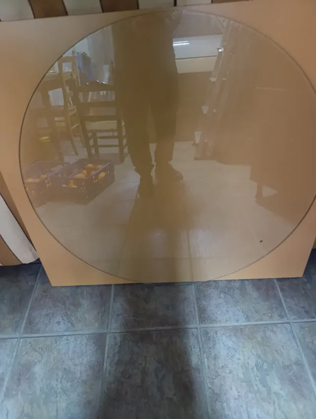 Cristal redondo para mesa