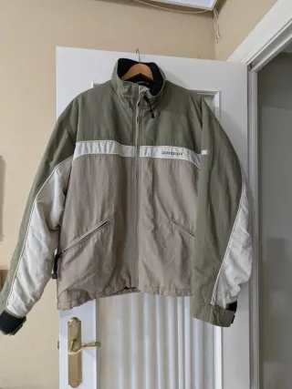 Anorak Quiksilver Talla L Marrón Beige Verde