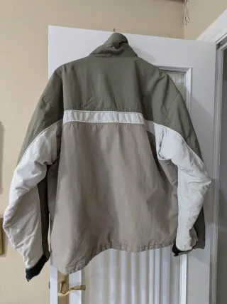 Anorak Quiksilver Talla L Marrón Beige Verde