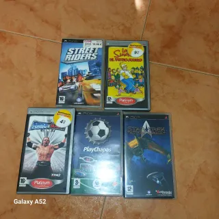 Pack 5 Juegos PSP: Street Riders, Simpsons, Star T